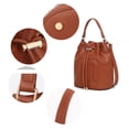 thumbnail image 7 of MKF Collection Soraya Women Shoulder Bag Vegan Leather Bucket Bag Crossbody Bag Handbag Purse by Mia K, 7 of 7
