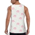 thumbnail image 3 of Xecao Cute Pigs Men's Tank Top Workout Quick Dry Sleeveless Gym Jogging Muscle Shirts Summer Swim Beach Tops, 3 of 9