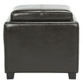 thumbnail image 2 of SAFAVIEH Harrison Single Tray Ottoman Brown, 2 of 7