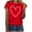 Red 1, variant on HUJlwoi Valentines Shirts for Women Lightweight Heart Printed Tops Crewneck Short Sleeve Loose Fit T-Shirt Summer Clothes