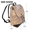 thumbnail image 2 of Sikiie Leopard Brown Women Genuine Leather Backpack Fashion Rucksack Daypack Leather Casual Travel Backpacks for Women, 2 of 4