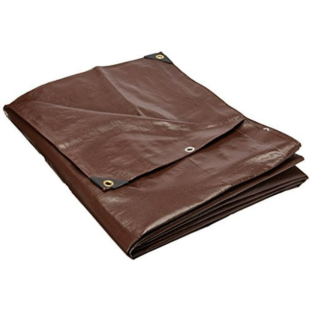 4 Ft. X 20 Ft. Super Heavy Duty 8 Oz. Brown Tarp 16 Mil Thick