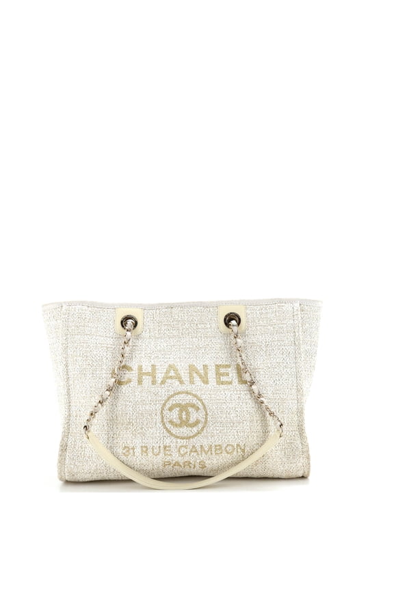 Pre-Owned Deauville Tote Raffia with Glitter Detail Small By Rebag