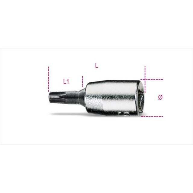 Beta Outils 009000724 900TX Pilotes de Douilles T25 pour Vis Torx