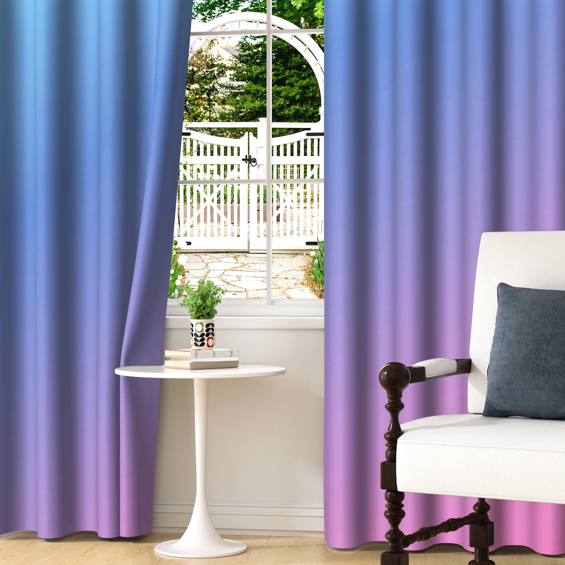 Lfeey Bedroom Living Room Room Darkening Blackout Curtains 63 Inches Long, Purple, 2 Panels