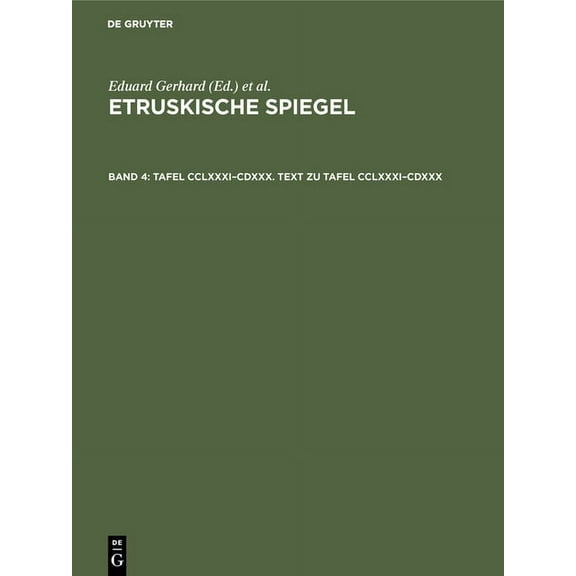 Tafel CCLXXXI-CDXXX. Text Zu Tafel CCLXXXI-CDXXX (Hardcover)