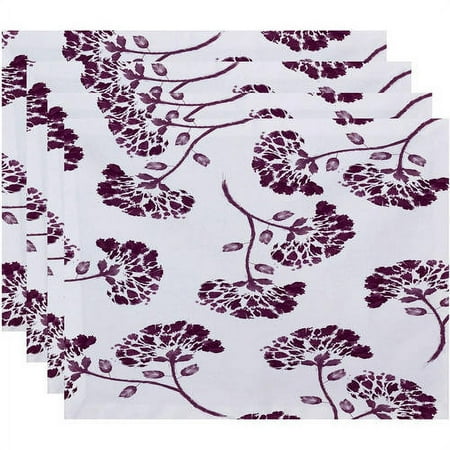 

Simply Daisy 18 x 14 April Floral Print Placemat (Set of 4)