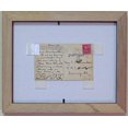 thumbnail image 4 of Post Card Frame for 3.5" X 5.5" Post Card Walnut Frame with Tan (Black Trim) Matting, 4 of 4
