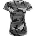 thumbnail image 2 of SOLS- Camiseta de manga corta Camo para chica/mujer (Gris Camuflaje), 2 of 3