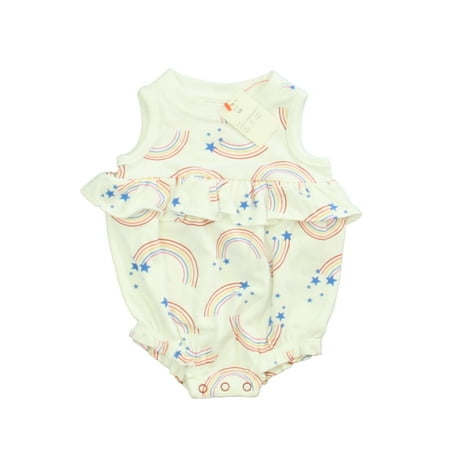 

Pre-owned Cat & Jack Girls White | Red | Blue Romper size: Newborn