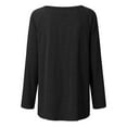 thumbnail image 4 of Samickarr Women Casual O-Neck T-Shirt Loose Long Sleeve Tops Solid Blouse, 4 of 5