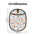 thumbnail image 3 of Pofeuu Fast Food 2 Print Silicone Pot Mat Mitten With Hanging Loop Heat Resistant Oven Mitts Non-Slip Bbq Baking Smoking Potholders, 3 of 7