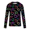 thumbnail image 5 of fartey Men's 2025 Valentine Day T Shirt Plus Size Romantic Love Heart Print Tops Funny Tunic Fit Fitness Long Sleeve Tshirts Lovely Round Neck Hip Hop Tee Top for Men, S-5XL, 5 of 5