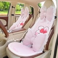 thumbnail image 3 of Ruiboury Lumbar Support Pillow For Car Creative For Added Style And Comfort Which Is Soft And Wear-resistant pink headrest, 3 of 6