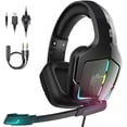 thumbnail image 1 of Gaming Headset, Cool LED Light Headphone with Mic Light, PC Headset, Excellent Sound Quality Over-Ear Headset for PC, Xbox One, Xbox Series X|S, PS5, PS4, Black, 1 of 5