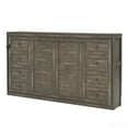 thumbnail image 4 of JERFIT-Twin Size Murphy Bed with Desk and LED Light,Convertible to Hidden Wall Bed Cabinet,Space-saving,Brown&nbsp;, 4 of 4