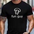 thumbnail image 1 of T-shirt pour Homme, Confortable et Polyvalent, Décontracté et Relax, T-shirt d'Été Décontracté à Col Rond à Manches Courtes avec Motif « fun Guy » pour Homme,, 1 of 5