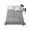 Charcoal, Slate Gray, variant on Queen Flat Sheet 90"x102", Rustic Floral Soft Lightweight Bedding Flat Sheets Only, Boho Minimalist Flowers Pattern Black Brushed Microfiber Top Bed Sheet, Breathable StainResistant Bedsheets