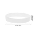 thumbnail image 5 of White 50 Pcs Silica Gel Bracelet Wristband Gift Blank Decorate Multifunction Men Women, 5 of 6