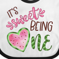 thumbnail image 4 of Inktastic It's Sweet Being One Watermelon First Birthday Boys or Girls Baby Bib, 4 of 4