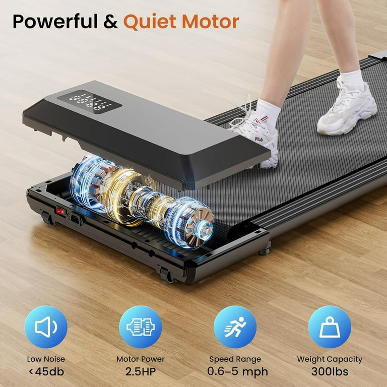 YDZJY 300lb Under Desk Treadmill, 2.5HP Quiet, 2 in 1 Home YDZJY 300lb Under Desk Treadmill, 2.5HP Quiet, 2 in 1 Home