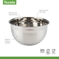 thumbnail image 5 of Tovolo Stainless Steel Mixing Bowls, 1.5 Qt - Metal Nesting Mixing Bowl with Rounded Lip for Easy Pour & Minimal Mess - Large & Small Dishwasher Safe Kitchen Supplies for Prep & Cooking, 5 of 5