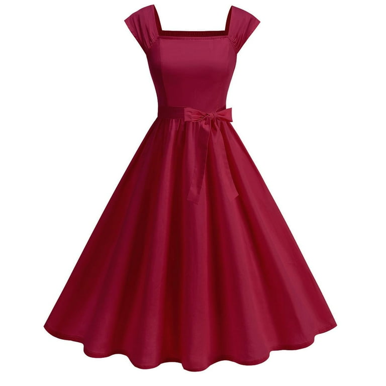 open lace back dress Red party time dress is flattering and perfect for any occasion. – Classic  Girl