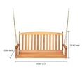 thumbnail image 3 of Jack-Post 2 Person Hardwood Porch Swing with Chains in Stained Finish, 3 of 5