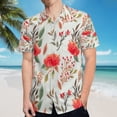 thumbnail image 5 of High Quality Hawaiian Shirts for Men Short Sleeve Aloha Beach Shirt Floral Summer Casual Button Down Shirts Blouses Z2AWQ3, 5 of 7