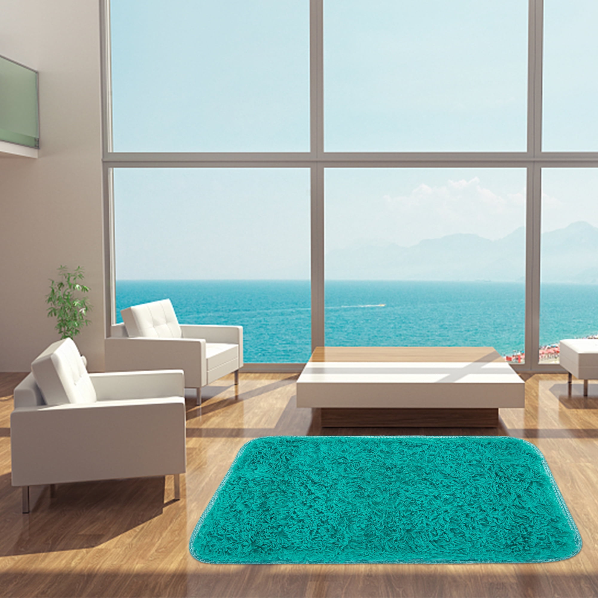 Home Plush Soft Area Rugs Nonslip Carpet Thicken Shaggy Comfy Floor