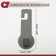 thumbnail image 4 of Ofertas Únicas 2 Pcs para Bolsos y Mochilas, Paraguas, etc. Gancho de Reposacabezas de Asiento de Automóvil Organizador Resistente Color Gris Metal 6.46"x2.48", 4 of 7