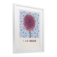 thumbnail image 2 of Stupell Industries Cottage Dahlia I Am Brave Affirmation White Framed Print Under Glass, 17 x 21, by Courtney Haley, 2 of 7