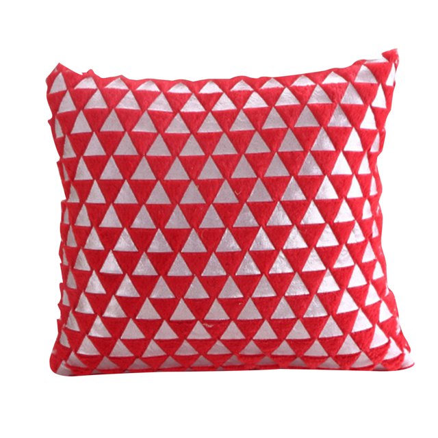 Funda de almohada triangular de felpa corta Funda de almohada suave para la cabecera del sofá Wmkox8yii HFSH4369