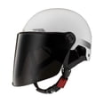 thumbnail image 2 of Forro acolchado para casco de motocicleta, regalo, casco de media cara para ciclomotores y ciclismo. Blanco, 2 of 8
