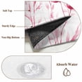 thumbnail image 6 of 4'x6' Area Rugs, Pink Spring Floral Indoor Outdoor Area Rug for Living Room Bedroom, Watercolor Botanical Summer Flower Washable Bathroom Rugs Kitchen Floor Carpet Mats Home Decor Aesthetic, 6 of 8