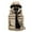Khaki, variant on Men's Autumn&Winter Solid Color Sleeveless Zipper Hooded Vest Parkas