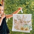 thumbnail image 5 of Dreamtimes Autumn Watercolor Pumpkins Hand Towels 2 PCS, Ultra Soft and Highly Absorbent, Fall Sunflowers Decorative Fingertip Towel for Home, Bathroom, Kitchen, 28.3"x14.4", 5 of 5