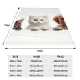 thumbnail image 3 of Fotbe Cute Kittens And Puppy Manta de Franela Acolchonada con Estampado, Súper Suave y Esponjosa, Extra Grande para Sofá, Cama, Uso Todo el Año-50"x40", 3 of 7