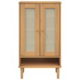 thumbnail image 2 of vidaXL Shoe Cabinet SENJA Rattan Look Brown 59.5x35x107 cm Solid Wood, 2 of 5