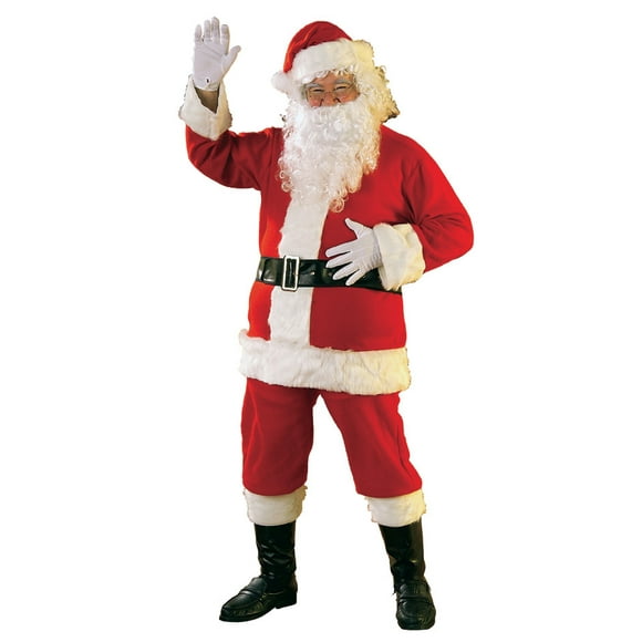 Deluxe Flannel Santa Suit Adult Costume X-Large