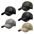 thumbnail image 4 of Men Baseball Hat Basic Everyday Ball Cap Adjustable Running Golf Cap Hat, 4 of 5