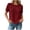 *Wine, variant on VBVC Women's Waffle Summer Short Sleeve Top , Ladies' Crew Neck Casual Blouse , Back Button Down T-Shirt For Women,Army Green,S-2XL