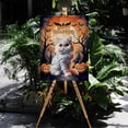 thumbnail image 4 of Mummy Persian Happy Halloween with Pumpkins Bats Spooky Fun Vertical Matte Canvas Poster Cat Lover Kitten Owner Gifts Wall Art Home Decor - 00019, 4 of 5