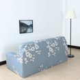 thumbnail image 4 of PiccoCasa Floral Print Decor Sofa Slipcover Washable Furniture Protector, Large Pale Blue, 4 of 8