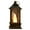 Silver, variant on Leaveforme LED Lantern Retro Style Energy-saving Glare Free Shatterproof Battery Powered Flickering LED Candles Party Hanging Lantern Decor for Home