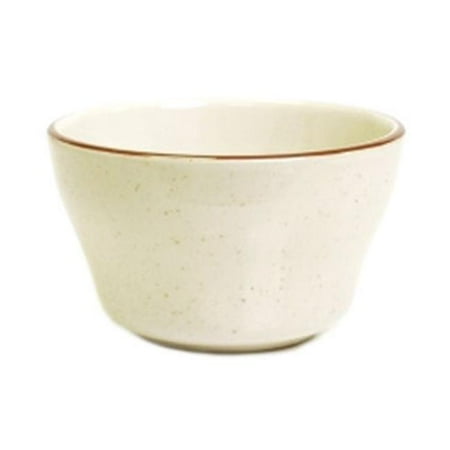 

American 4 in. Bahamas Bouillon - White with Brown Speckle - 3 Dozen