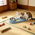 thumbnail image 5 of Qholemyo Multi Purpose 2 In 1 Pet Bowl Pet Food Bowl Food Water Feeding Bowl For Cats And Dogs, 5 of 6