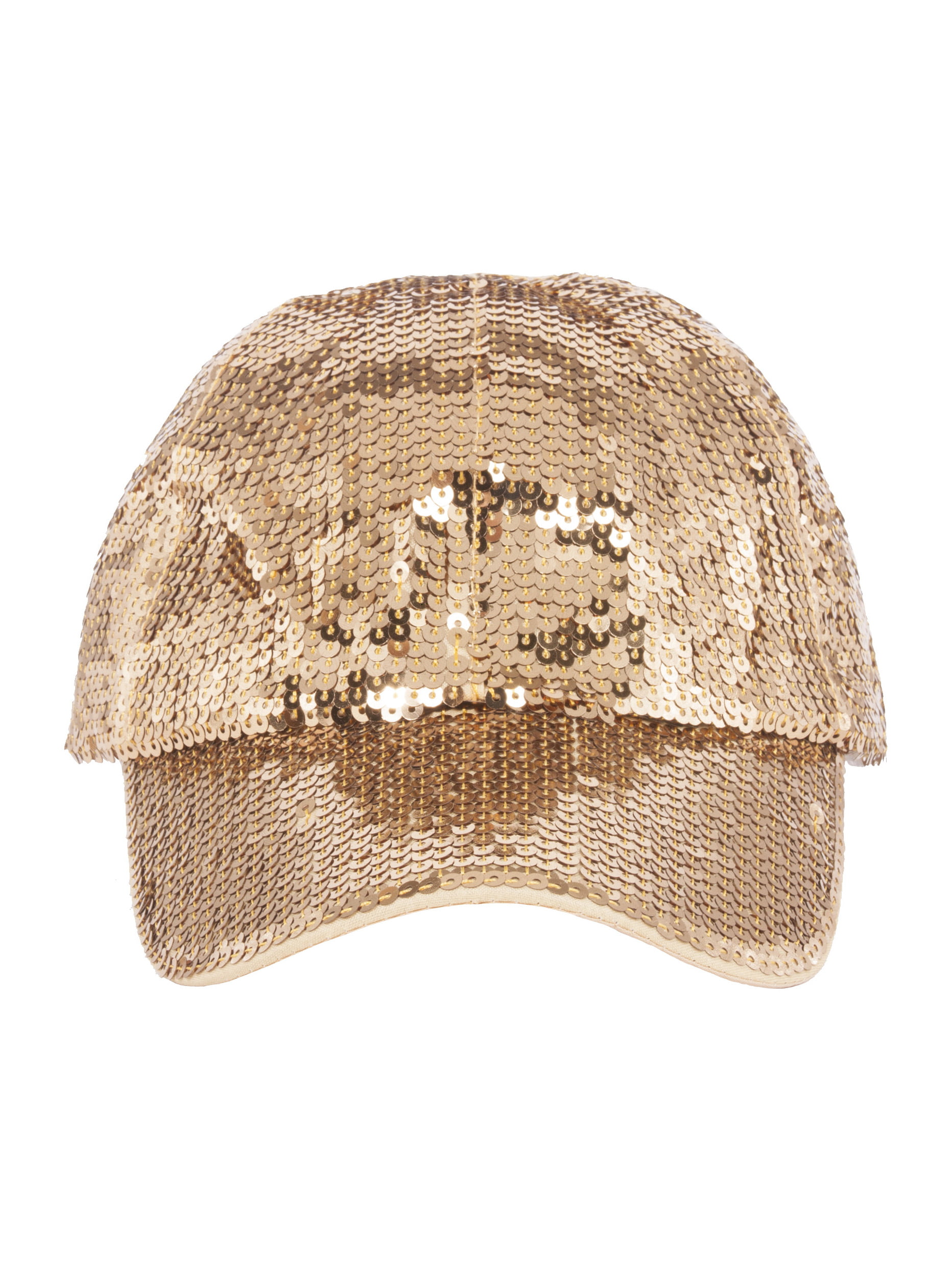 Glitter Sequin Elastic Fit Baseball Hat 