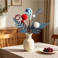 thumbnail image 4 of Boovnll Patriotic Berry Stems, Artificial White Blue Red Berry Stems 4th of July Table Decorations for Home, Dining Table Centerpiece Decor, 4th of July Decorations, 4 of 6