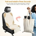 thumbnail image 3 of Sinvitron Car Seat Protector for Car Seat, Car Seat Cushion for Leather and Fabric Seats, 2 Mesh Pockets, Non-Slip Bottom, Waterproof Protectors for Vehicles(2 Pack), 3 of 8